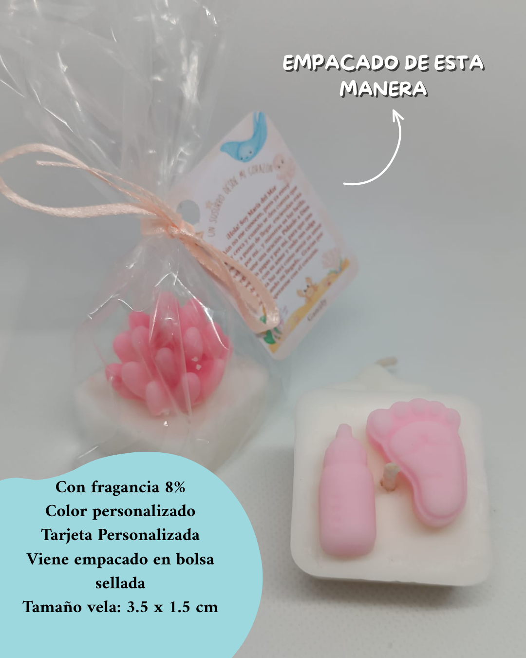 Vela tetero y piecitos